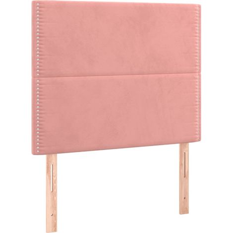 Maison Exclusive - Testiera Rosa 100x5x118/128 cm Velluto