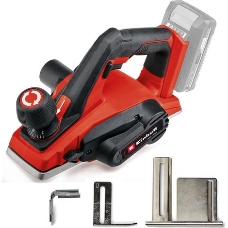 Einhell Rabot sans fil TE-PL 18/82 Li - Solo PXC (18V, Profondeur de passe jusqu’à 2 mm, arbre porte fers de grande dimension, patin de repos automatique) Livré sans Batterie ni Chargeur (1/5)
