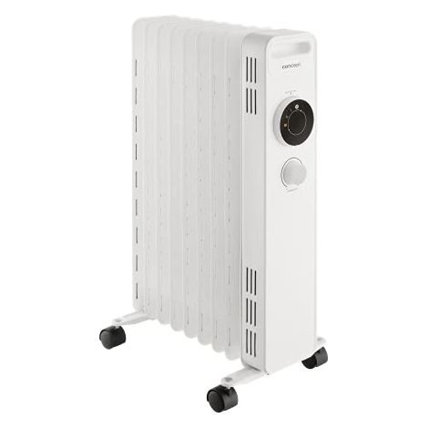 CONCEPT HAUSGERÄTE RO3309 RADIATEUR À HUILE 3 NIVEAUX DE CHAUFFAGE 9 AILETTES PROTECTION CONTRE LA SURCHAUFFE ET ANTIGEL 2000 W
