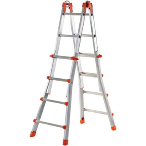 Scala Gierre Echelle En Aluminium Telescopica Scala Media Allumini Mt 3,80 Gierre