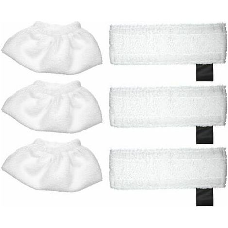 Convient pour le nettoyeur vapeur Karcher SC2 / SC3 / SC4 / SC5, tissu de couverture 3 pieces + chiffon de sol 3 pieces (1/5)