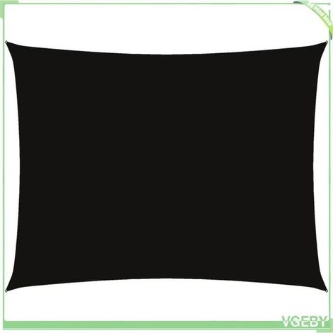 Voile de parasol - FAFEICY - 135772 - 6 x 7 m - Tissu Oxford PU - Noir (1/5)