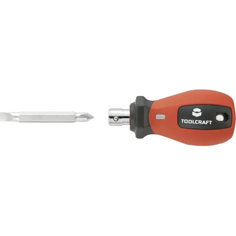 TOOLCRAFT Werkstatt 8 in 1 Schraubendreher mit Wendebit (1/4)
