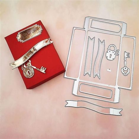 Stanzformen für kreative Geschenkboxen, ideal für Scrapbooking und Papierbastelarbeiten. (1/3)