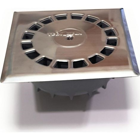 Sumidero Tecnoagua T-88 I PVC Acero Inoxidable 16,5 x 16,5 x 5 cm 5 cm Vertical