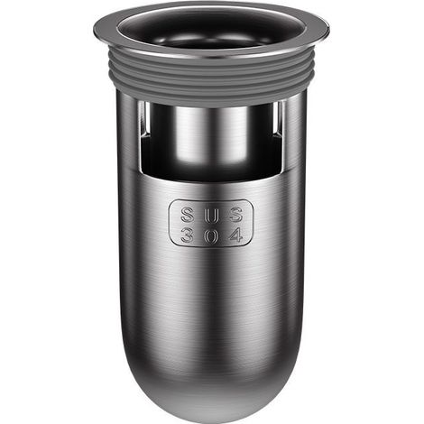 filtro antiriflusso per scarico a pavimento della doccia in acciaio inox per WC e altri accessori da bagno (38×105 mm) (1/5)