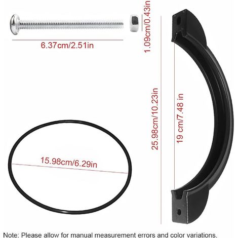 Sand Filter Pump Clamp Kit 11380, Heavy Duty Rust Retaining Ring with O-Ring and Screws, 12" 14" Pool Filters (1/3)
