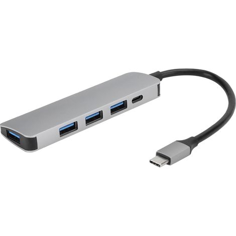 Multifunktionale Typ-C-Dockingstation mit PD-Stromversorgung und USB 3.0-Anschlüssen (1/5)