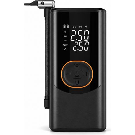Compresseur Sans Fil Électrique pour Pneus Vélo Auto 2500 g (1/5)