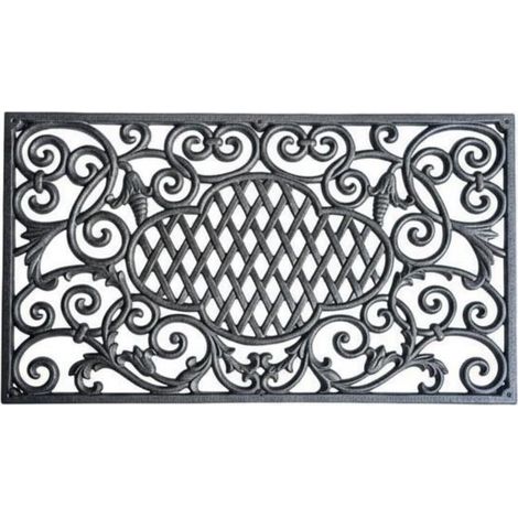 Paillasson Grattoir Décoratif en Fonte Tapis de Bottes Grattoir à Chaussures Tapis d'Entrée Base Stable en Métal Enlève la Boue Avant l'Intérieur, style to 3 (1/5)