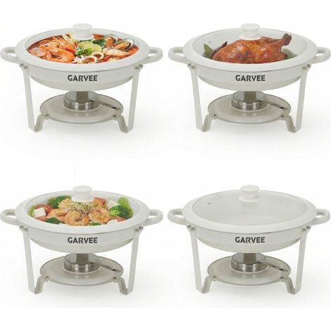 Grill Pan Set - with Glass Lid - 4-Piece, Non-Stick - for Kitchen, Hob, Cooking (1/5)