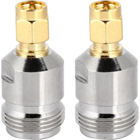 2 connecteurs N femelle vers SMA mâle, adaptateur RF coaxial pour antenne, 2 pièces (1/5)