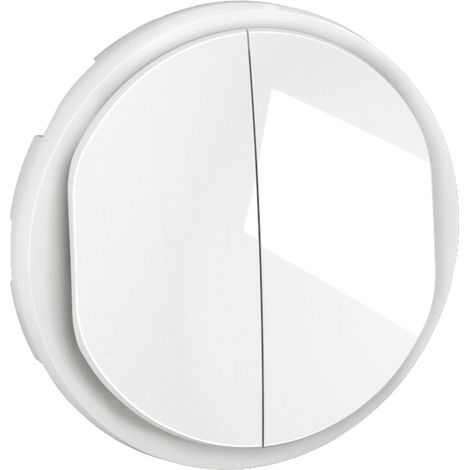 Placca per doppio interruttore e/o deviato Céliane - Bianco - LEGRAND - CB2001 (1/3)