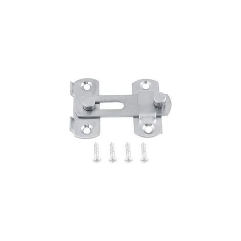 Moraillon en Acier Inoxydable Serrure de Porte Serrure Loquet de Porte Serrure Porte Coulissante Double Charnière Moraillon de Sécurité pour Armoire de Fenêtre Accessoires de Cabine D'essayage