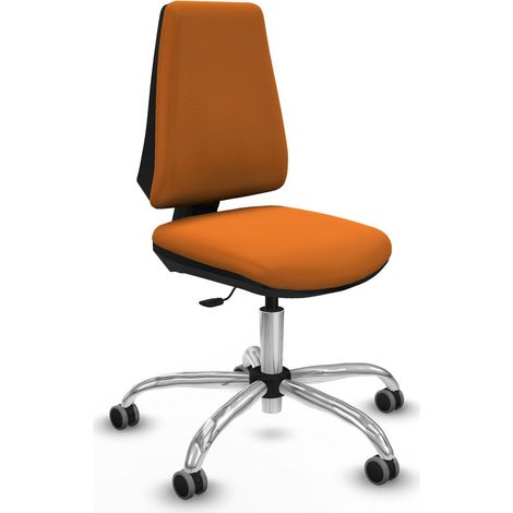 Piqueras y Crespo Sedia Ergonomica Arancione Design Moderno (1/5)