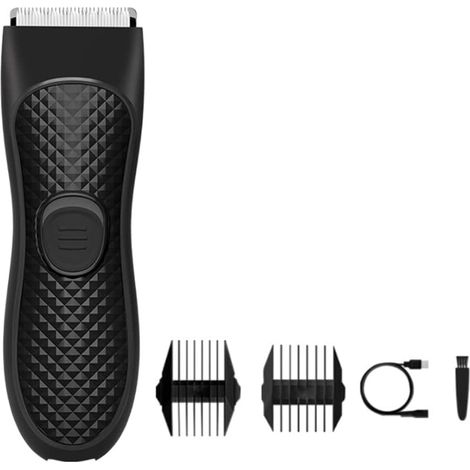 1Set Tondeuse Électrique Homme Tondeuse pour Pubiens Enlèvement Pubiens Intime Clipper pour Corps ABS Épilateur Rasoir Rechargeable (1/5)