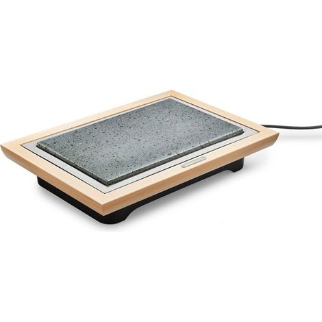 "Grillstein - LAGRANGE - Grill" Pierre Deluxe - 1100 Watt - Fläche 37,3 x 23,4 cm - Weiß