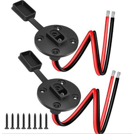 Lot de 2 Câble SAE 12 AWG Connecteur Rapide Étanche Cuivre Pour Panneau Solaire Batterie Camping-car (1/5)