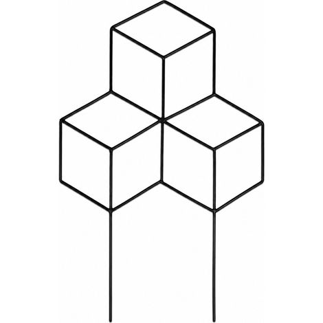 Tuteurs ronds 25 x 37 cm, épaisseur 4,5 mm, cages de jardin pour plantes grimpantes (1/2)