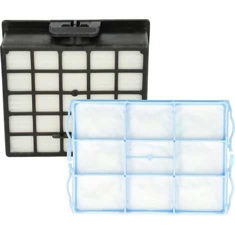 vhbw 1x filtro de escape HEPA, 1x filtro protección motor compatible con Bosch/Siemens VZ01 aspiradora
