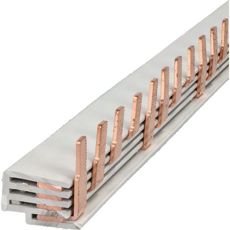Jandei - Peine de conexión PIN 4P 28 módulos 63A 50cm
