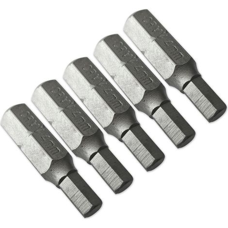 5 Inserti per avvitatori 25 mm 1/4" esagonale - 4 mm esagonale (1/2)
