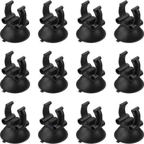 Ensemble de ventouses pour aquarium, 12 unités, pour une fixation stable des composants, avec un réglage simple et ferme dans les aquariums.-AquaForge (1/3)