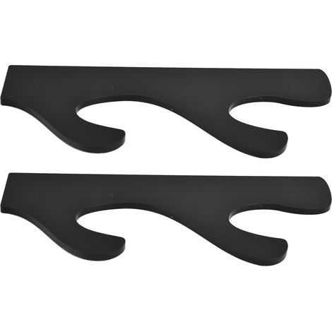 Support pour sabre laser (1 paire), crochet pour sabre laser, support pour sabre de compétition, support d'exposition mural, support pour sabre de samouraï, noir (1/5)