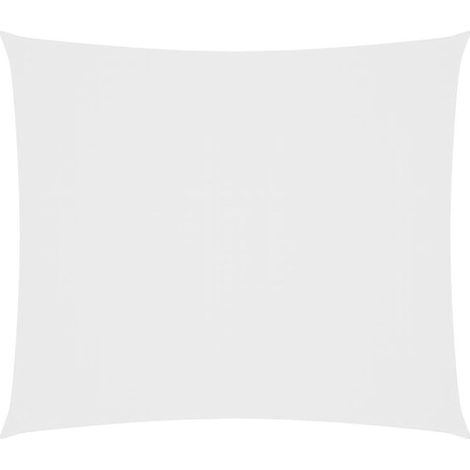 Voile de parasol tissu oxford rectangulaire 2x2,5 m blanc (1/2)