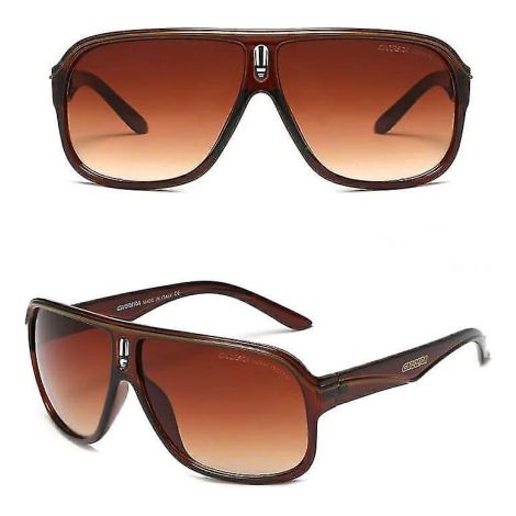 Lunettes de soleil pilote Carrera Ruthenium avec verres dégradés pour homme + boîte marron (1/3)