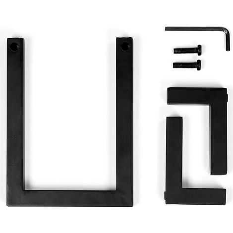 Support Vinyle - En Métal Noir - Pour Disques 33 et 45 Tours - Support d'Affichage et de Rangement - 1 Pièce (1/4)