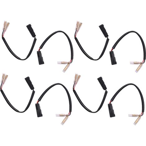 8 connecteurs de faisceau de câblage de clignotants pour moto, adaptateurs de prise de clignotants pour Ducati (1/5)