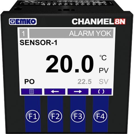 Emko CHANNEL8-N 2-Punkt-Regler Temperaturregler Pt100 -50 bis +400 °C Relais 5 A (1/5)