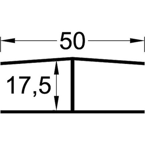 VP200 H-Profil 17 mm 6000 mm