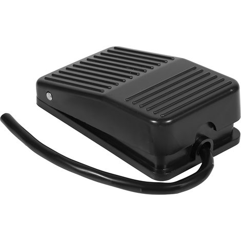 Pédale électrique 220V/380V interrupteur marche arrêt noir plastique avec câble 10cm pour machine (1/5)