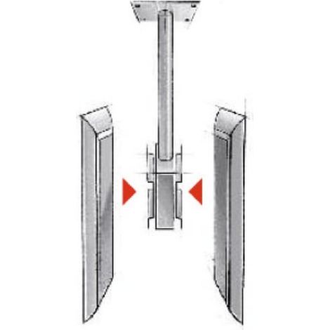 Bras rotatif 360° et extensible 600 à 1000mm pour 1 à 2 écrans - à utiliser avec les supports pour grand écran plat