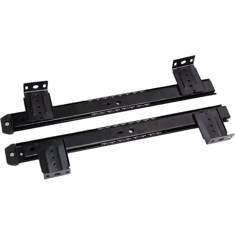Rail coulissant robuste en métal pour plateau de clavier sous bureau, (1/5)