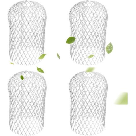 4 Pièces Crapaudine de Gouttière, Grillage Gouttiere, Filtre de Gouttière en Aluminium Protection de Gouttière Métal Gardes de Gouttière pour Maison Avant-Toit Tuyau de Descente (1/5)