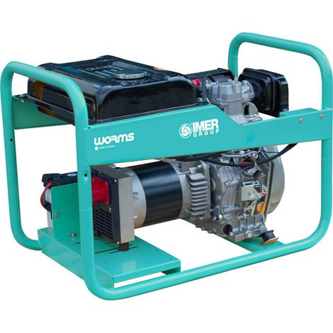 Groupe électrogène diesel triphasé 5200 W WORMS
