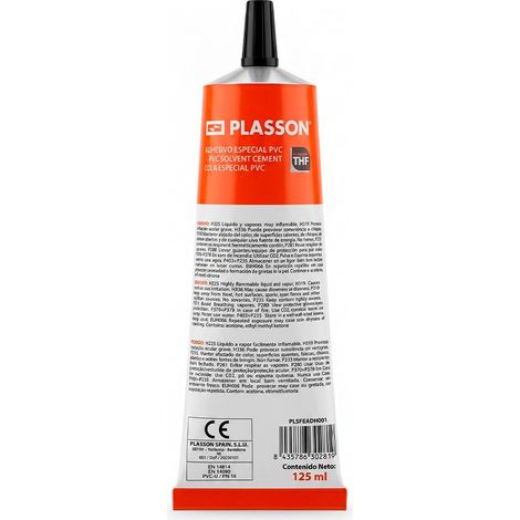 Adhesivo especial pvc, tubo, 125 ml