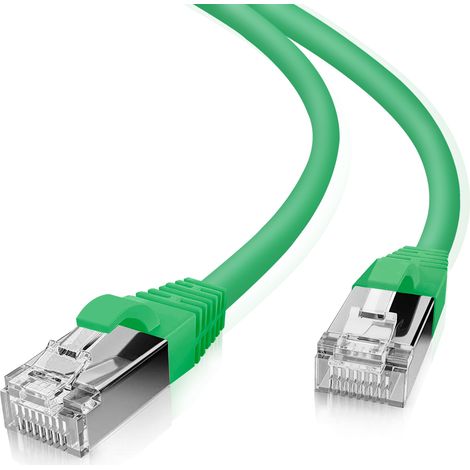 Helos patchkabel cat 5e sf/utp rj45 grn 7,5m awg26