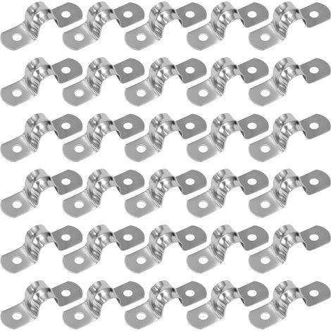 30 Pièces Collier De Serrage En U, Acier Inoxydable 304, Pour Tuyau 10mm, Fixation Robuste, Usage Industriel (1/5)
