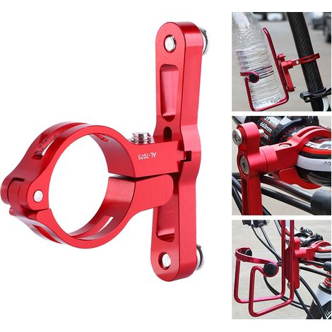 Verlängerungsadapter aus Aluminiumlegierung für Fahrrad-Wasserflaschenhalterung (Rot) (1/5)