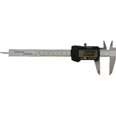 Pied à coulisse digital pour gaucher 150 mm -