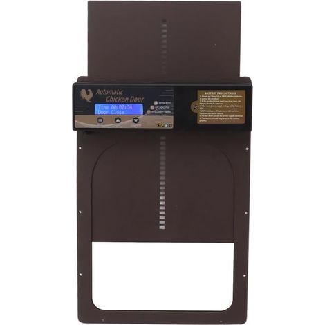 Shipenophy Porte solaire automatique Coop Porte de poulailler automatique minuterie à énergie solaire IP45 jardin protection Café-Ywey (1/5)