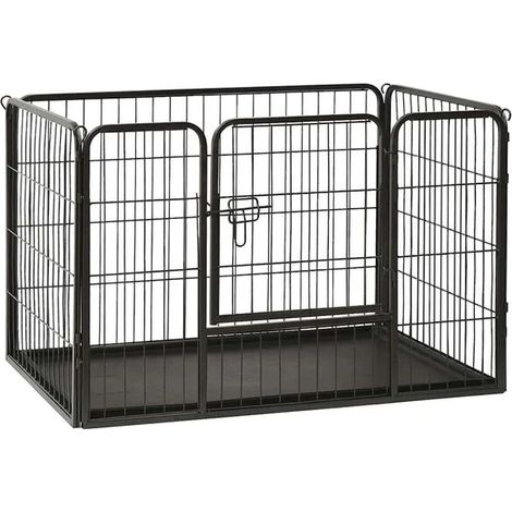 Parc à chiots en acier, dimensions : 91,5 x 59 x 61 cm
