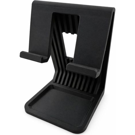Soporte para tablet iPad, negro, soporte con base, estable (1/4)