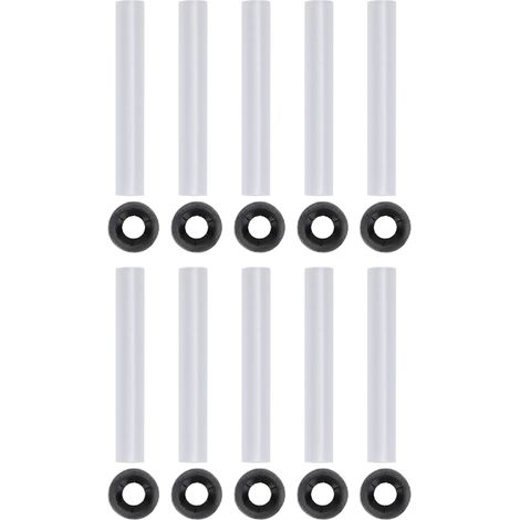Manchons de charnière silencieux pour porte de Garage, 11mm ID 80mm de longueur, charnières à arbre silencieux pour voiture RV, ensemble de 10 pièces (1/5)