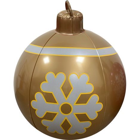 Boule de Noël Gonflable en PVC - Décoration de Noël Gonflable pour l'extérieur (6) (1/5)
