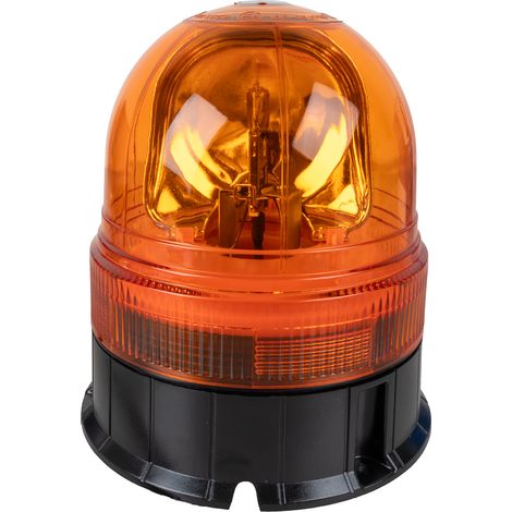 Lampeggiante alogeno per trattori base piana 12V 55W luce rotazionale